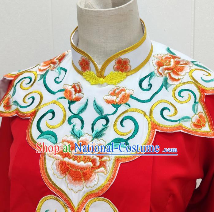 Chinese Peking Opera Hua Tan Garment Costume Ancient Empress Red Dress Shaoxing Opera Princess Clothing