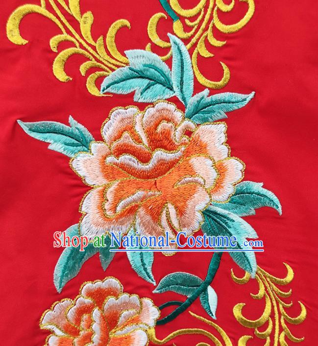 Chinese Peking Opera Hua Tan Garment Costume Ancient Empress Red Dress Shaoxing Opera Princess Clothing