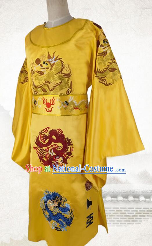 Chinese Ancient Embroidered Dragon Robe Ming Dynasty Emperor Garment Costumes