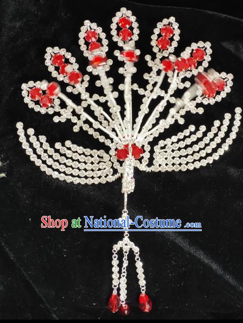 Chinese Beijing Opera Actress Headpiece Ancient Empress Phoenix Hair Pin Peking Opera Hua Tan Hair Jewelry