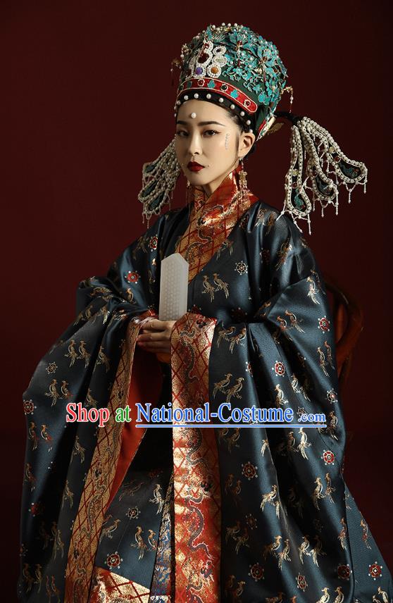 Chinese Historical Costumes Ancient Empress Garment Traditional Ming Dynasty Royal Queen Official Clothing