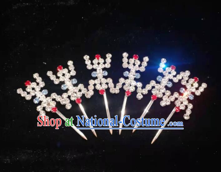 Chinese Peking Opera Hua Tan Hair Jewelries Beijing Opera Diva Headpieces Ancient Princess Hair Pins