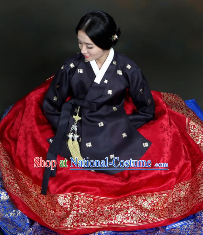 Top Korean Bride Garment Costumes Court Wedding Clothing Handmade Hanbok