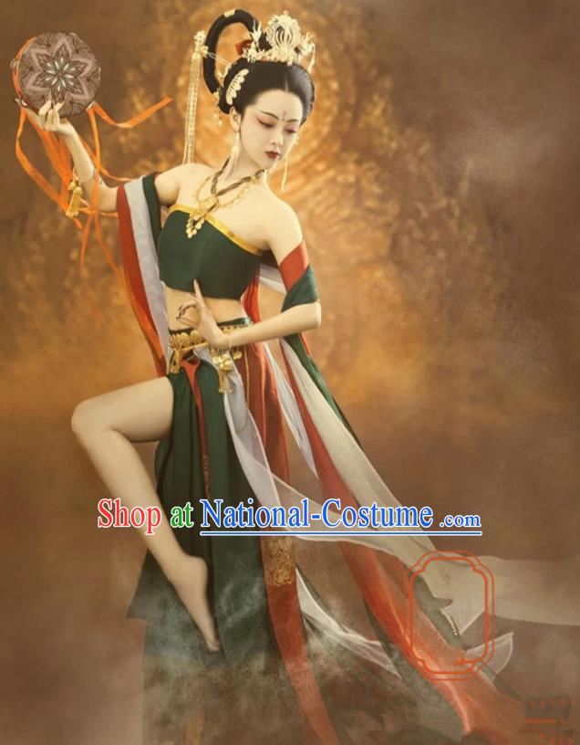 Chinese Dunhuang Flying Apsaras Dance Clothing Ancient Goddess Dress Costume