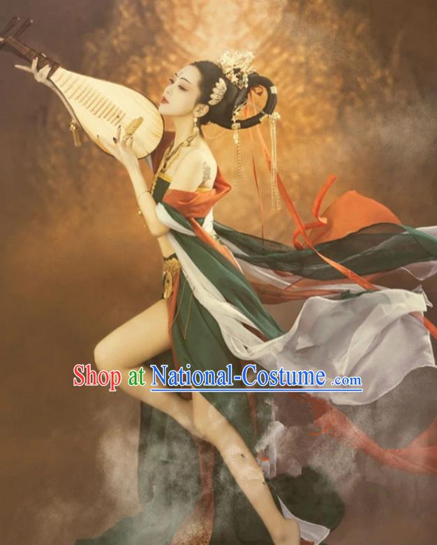 Chinese Dunhuang Flying Apsaras Dance Clothing Ancient Goddess Dress Costume