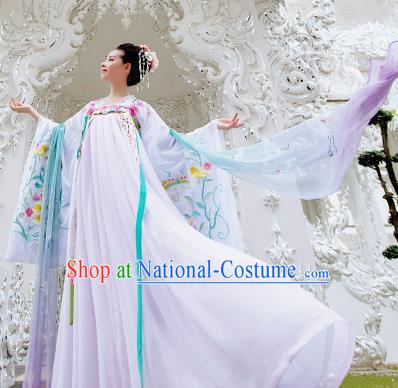 Chinese Ancient Empress Garment Costumes Tang Dynasty Court Woman Clothing Traditional Embroidered Hanfu Dress