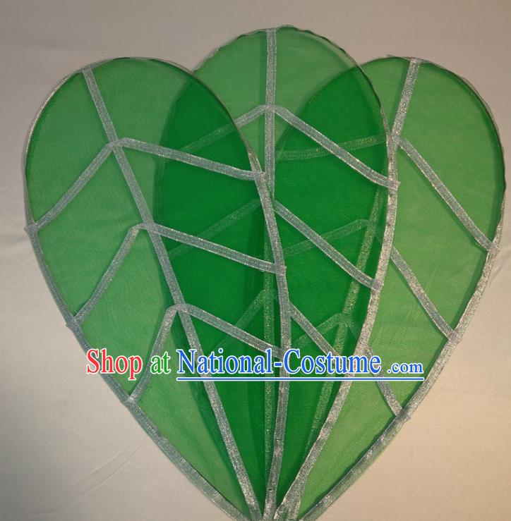 Top Jungle Theme Prop Green Leaves Accessories