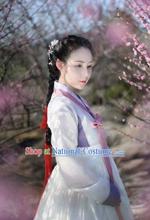 Korean Traditional Garment Ancient Women Hanbok Drama Dress of Korea