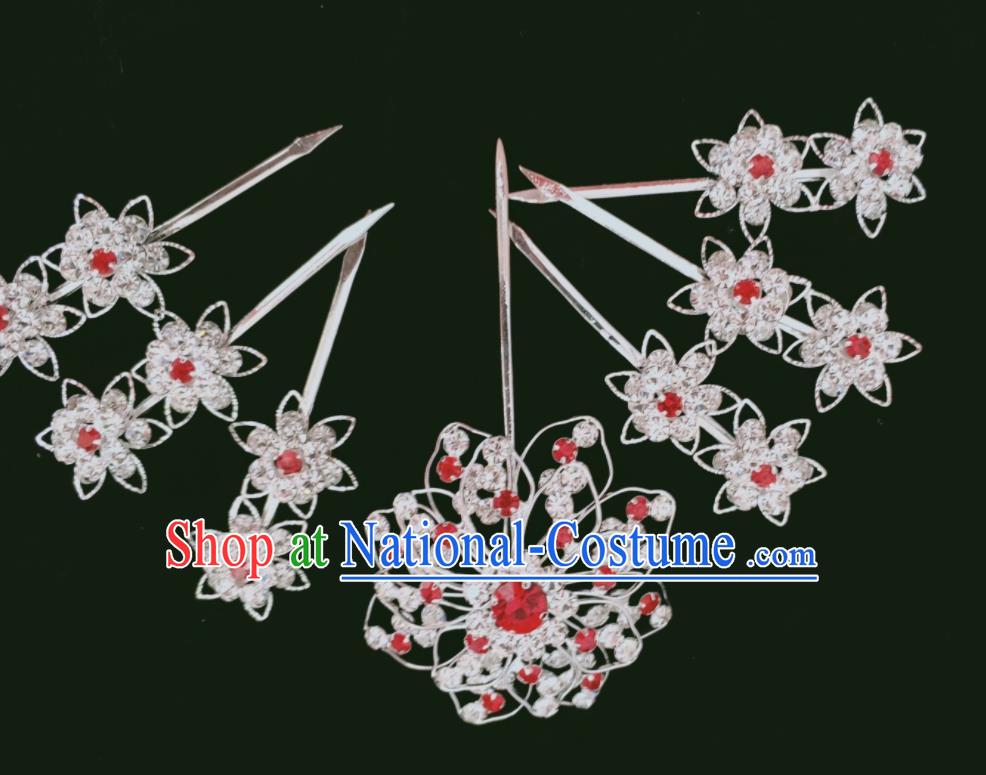 Chinese Traditional Beijing Opera Hua Tan Hairpins Peking Opera Actress Hair Jewelries Ancient Princess Headpieces