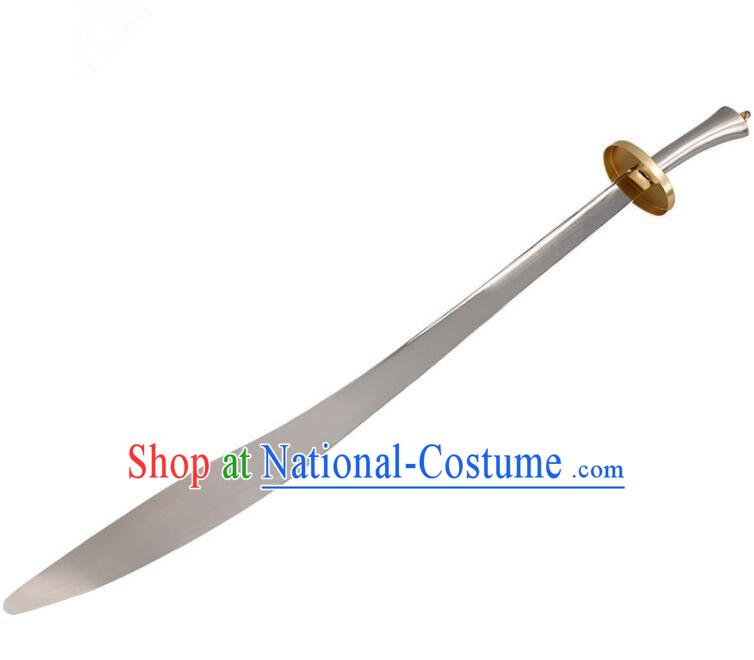 Chinese Wushu Competition Flexible Blade Handmade Tai Chi Performance Broadsword Stainless Steel Blade