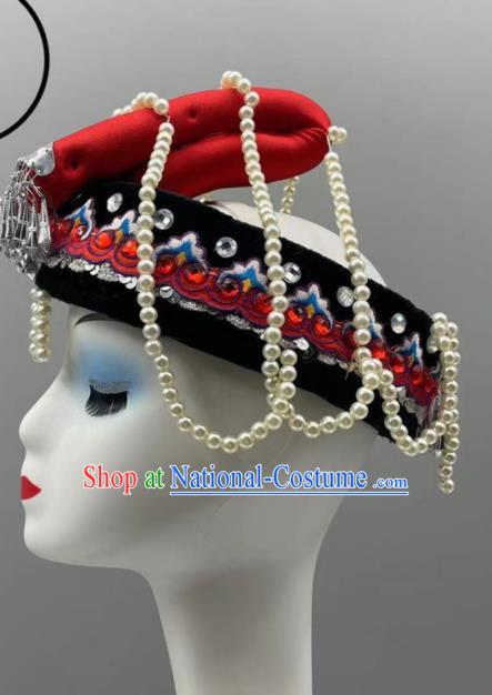 Chinese Ethnic Festival Hair Jewelry Ethnic Women Headwear She Nationality Dance Hat