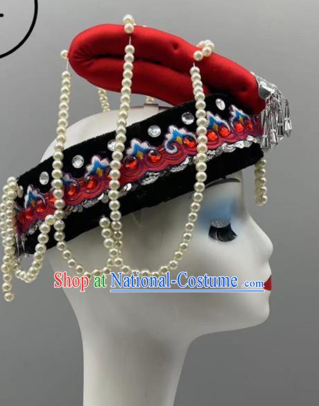 Chinese Ethnic Festival Hair Jewelry Ethnic Women Headwear She Nationality Dance Hat