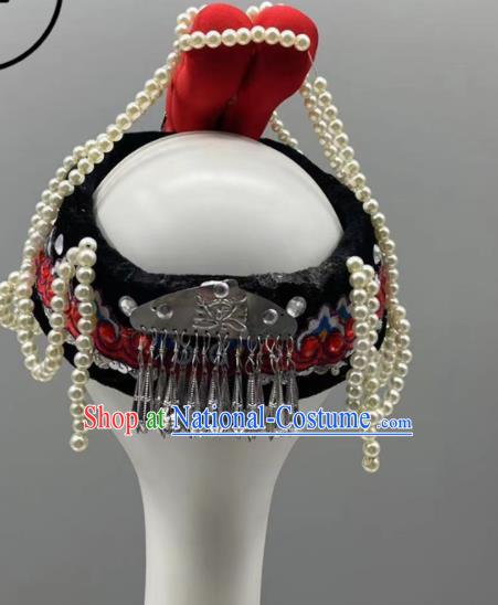 Chinese Ethnic Festival Hair Jewelry Ethnic Women Headwear She Nationality Dance Hat