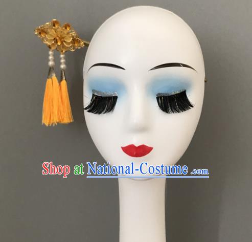 Chinese Chaoxian Minority Dance Tassel Headwear Korean Nationality Woman Hair Jewelry Ethnic Stage Performance Hairpin