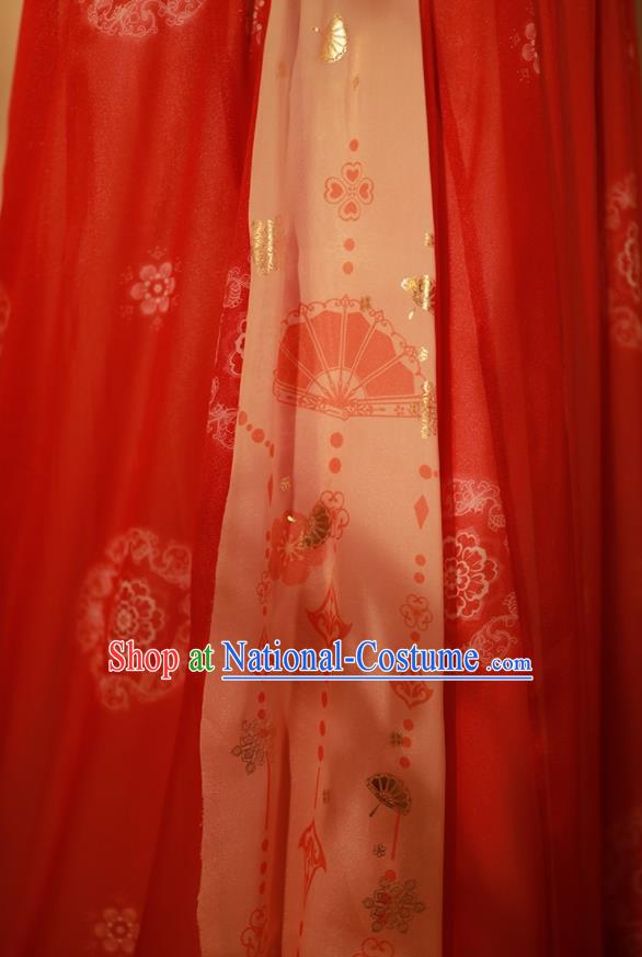 Chinese Traditional Hanfu Dresses Tang Dynasty Court Woman Costumes Ancient Goddess Clothing