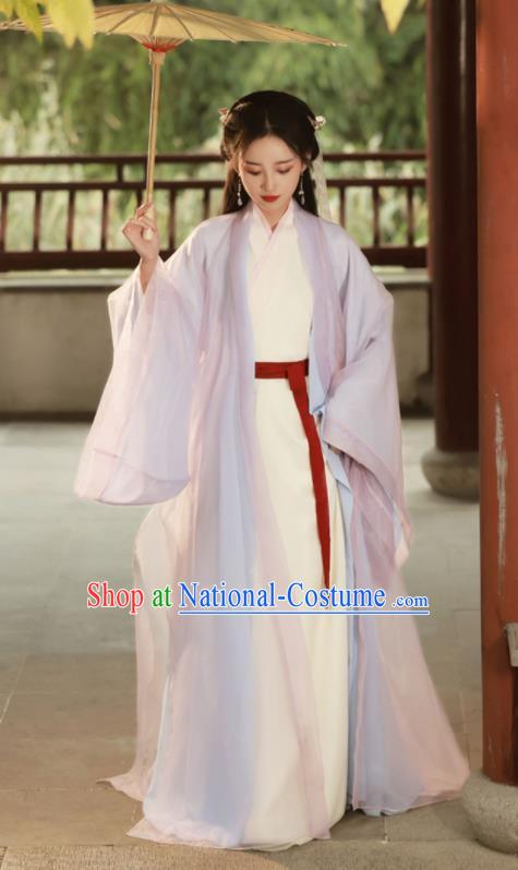 Chinese Jin Dynasty Princess Costume Ancient Swordswoman Clothing Traditional Hanfu Dress