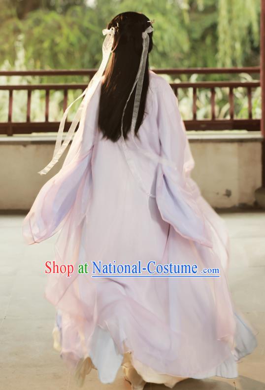 Chinese Jin Dynasty Princess Costume Ancient Swordswoman Clothing Traditional Hanfu Dress