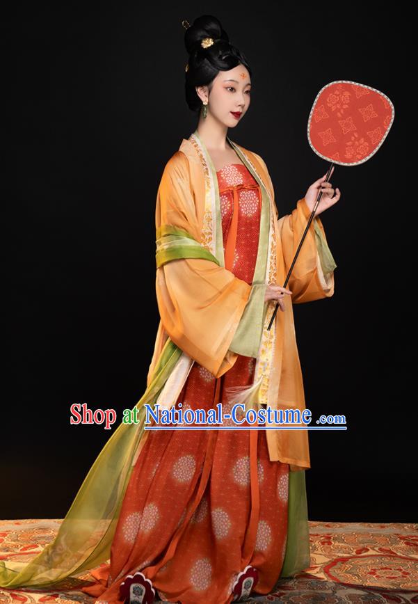 Chinese Ancient Palace Beauty Clothing Traditional Hanfu Ru Dresses Tang Dynasty Royal Princess Garment Costumes