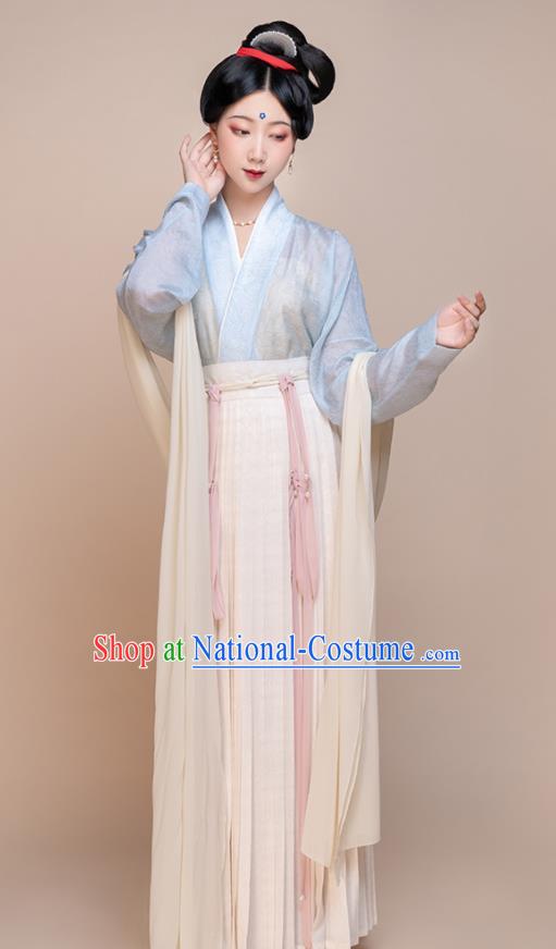 Chinese Ancient Palace Beauty Clothing Song Dynasty Noble Woman Garment Costumes Traditional Hanfu Dress