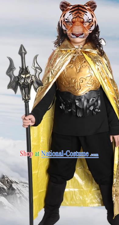 China TV Series Journey to the West Tiger Monster Clothing Halloween Cosplay Costume