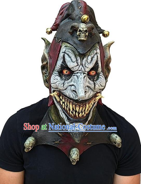 Top Cosplay Demon Prop Halloween Horror Mask Fancy Ball Clown Headwear