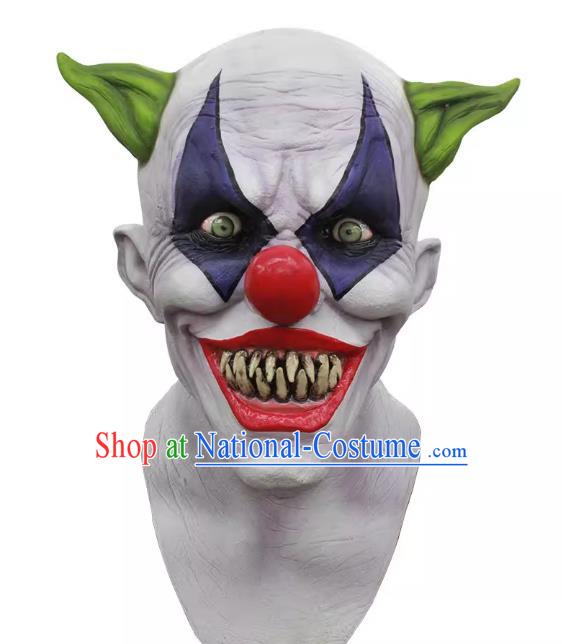 Halloween Joker Mask Top Fancy Ball Clown Headwear Cosplay Demon Prop