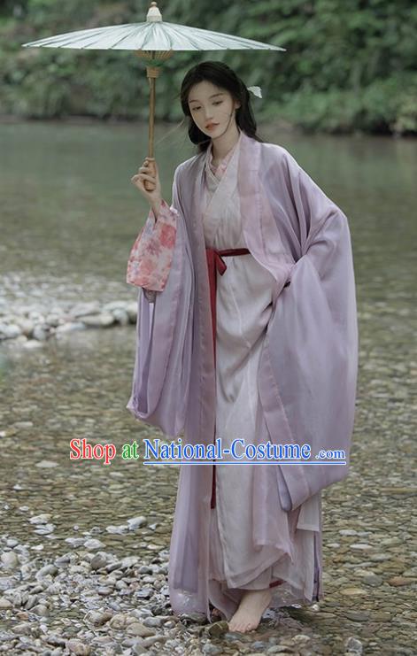 China Female Hanfu Ancient Royal Princess Dress Song Dynasty Young Lady Replica Costumes