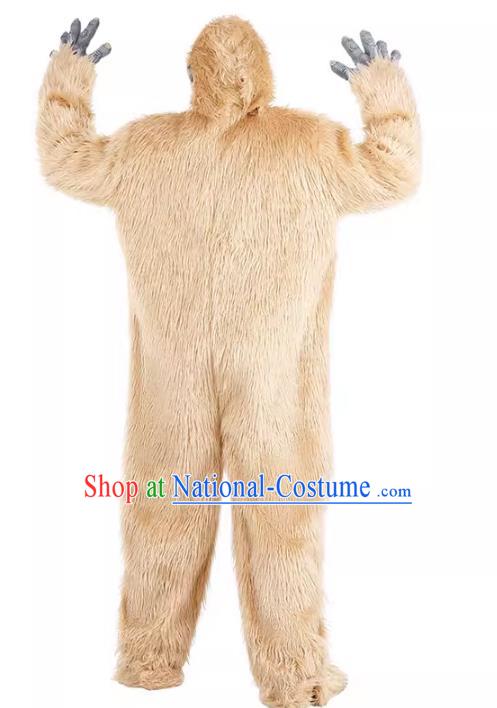 Carnival Party Clothing Halloween Fancy Ball Costume Cosplay Snow Wild Man Suit