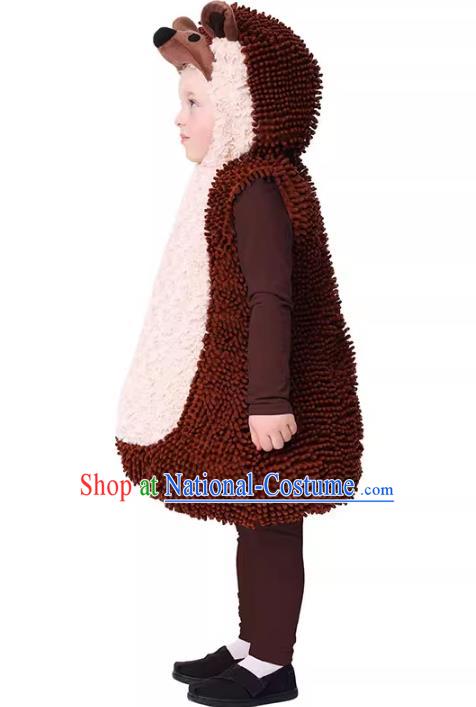 Halloween Fancy Ball Costume Children Cosplay Hedgehog Jumpsuit Carnival Party Clothing