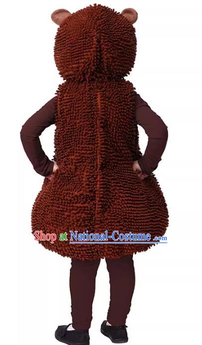 Halloween Fancy Ball Costume Children Cosplay Hedgehog Jumpsuit Carnival Party Clothing