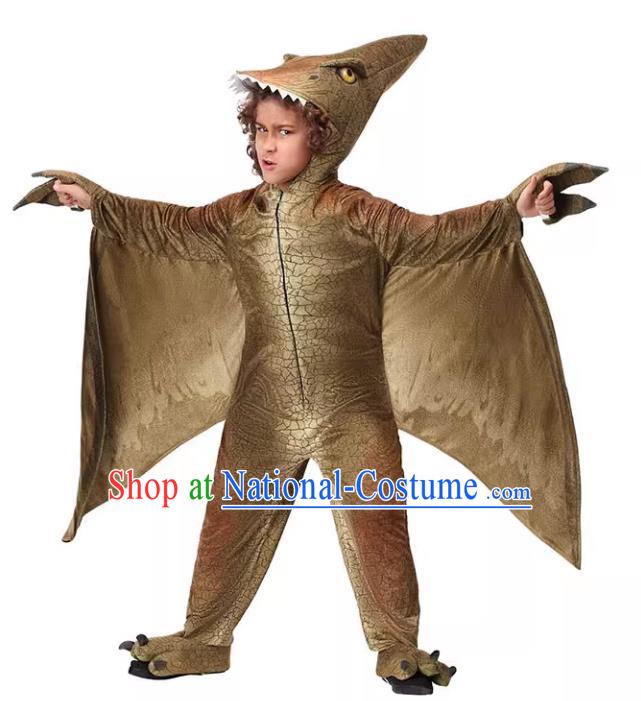 Children Cosplay Pterosaur Outfit Top Halloween Party Costume Stage Performance Dinosaur Clothing