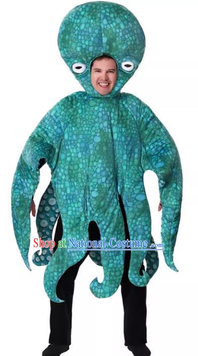 Top Halloween Fancy Party Costume Stage Performance Octopus Bugbear Clothing Cosplay Monster Outfit