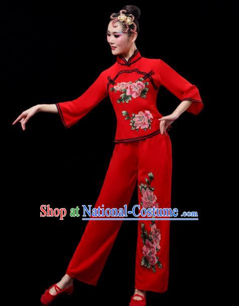 Ethnic Dance Costumes For Middle Aged And Elderly Women Fan Dance Performance Costumes Yangko Costumes Square Dance Suits