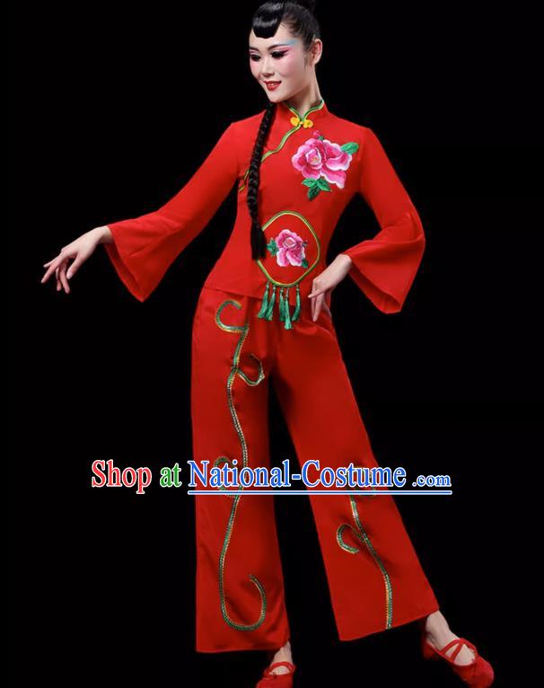 Ethnic Dance Costumes For Middle Aged And Elderly Women Fan Dance Performance Costumes Yangko Costumes Square Dance Suits