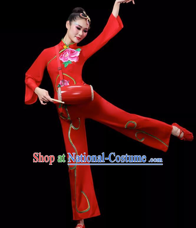 Ethnic Dance Costumes For Middle Aged And Elderly Women Fan Dance Performance Costumes Yangko Costumes Square Dance Suits