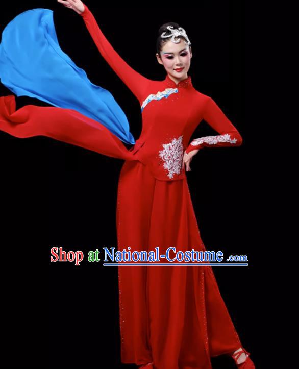 Jiuer Dance Costumes Fan Dance Costumes Yangko Costumes Red Sorghum Square Dance Costumes Art Test Classical Dance Costumes