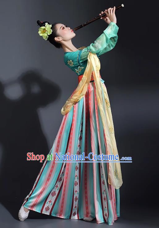 Classical Dance Costumes For Women Elegant Fantasy Chang An Dance Costumes Han And Tang Dance National Styles Dunhuang Dance Tao Li Cup Costumes