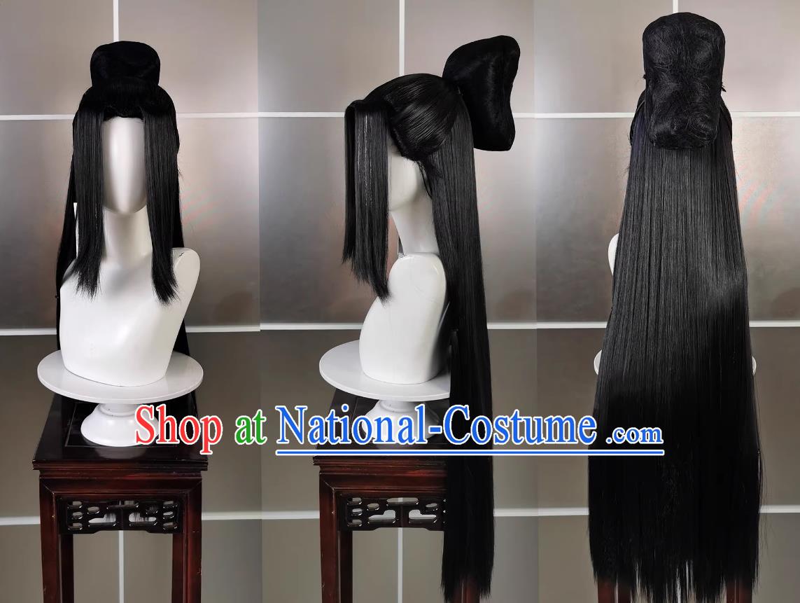 Qixiu Adult Confucian Xiujie Wig and Headdress Jianwang 3 Jiansan Cosplay Headpiece