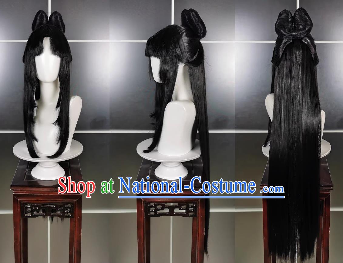 Penglai Loli Crane Dream Umbrella Wig Headdress Sword Net 3 Sword Three Cosplay Headpiece