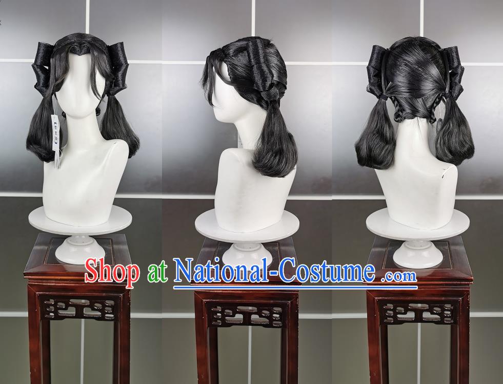 Five Poison Loli Chengji Poison Lolita Wig Headdress Jianwang 3 Jian San Cosplay Headwear Styling Hair