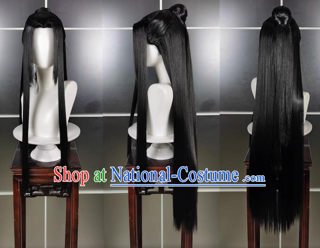 Chunyang Adult Choosing Dao Long Wig Headgear Jianwang 3 Jiansan Cosplay Headpiece