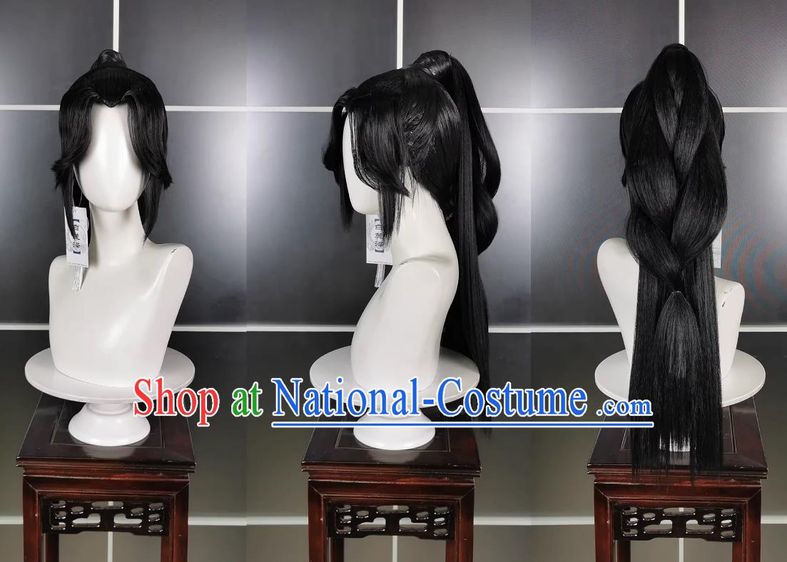 Hidden Sword Adult Chi Ming Er Shao Wig and Headdress Jianwang 3 Jian San Cosplay Headpiece