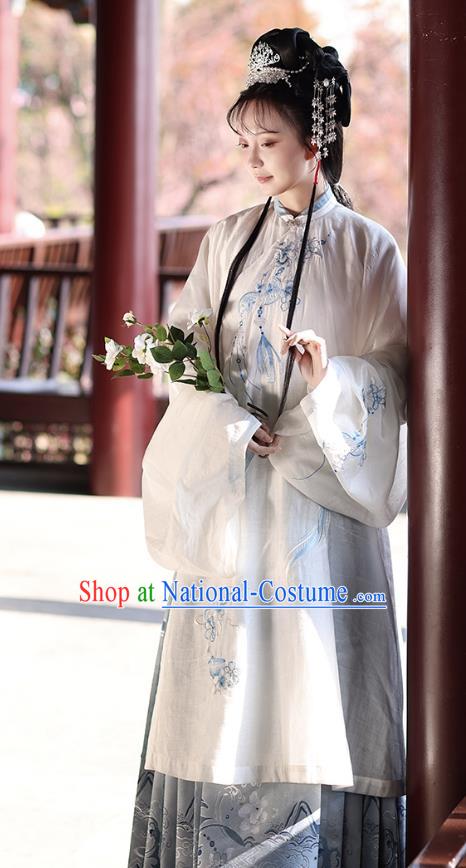 A Dream in Red Mansions The Twelve Beauties of Jinling Miao Yu Costumes China Ming Dynasty Hanfu Taoist Nun Outfit