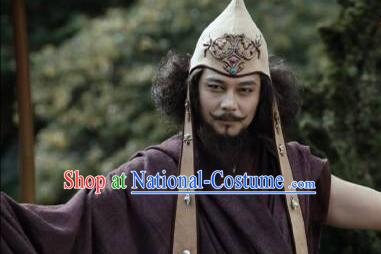 China Ancient Tibetan Monk Clothing  TV Series Demi Gods and Semi Devils Martial Arts Master Jiumo Zhi Replica Costume