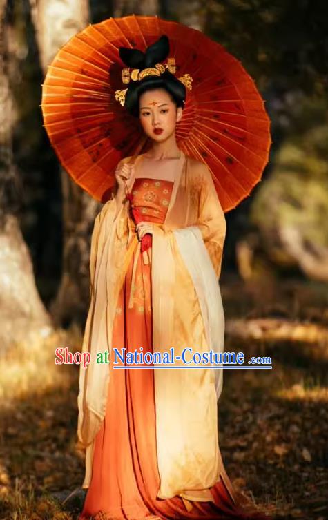 China Plus Size Hanfu Hezi Qun Tang Dynasty Princess Clothing Ancient Court Woman Costumes