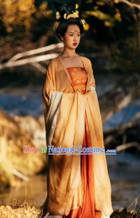 China Plus Size Hanfu Hezi Qun Tang Dynasty Princess Clothing Ancient Court Woman Costumes