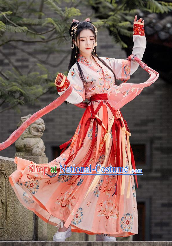 China Tang Dynasty Historical Costumes Female Hanfu Ruqun Ancient Royal Princess Clothing