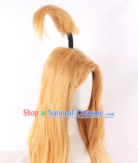 Naruto Deidara Cosplay Wig Original Golden Long Hair Cos