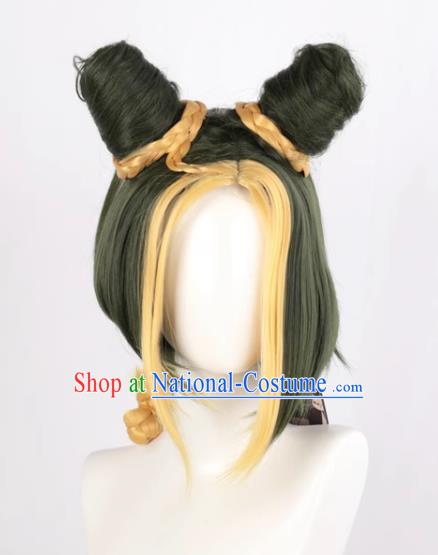 JOJO Bizarre Adventure Stone Sea Kujo Xu Lun Style Cosplay Anime Wig