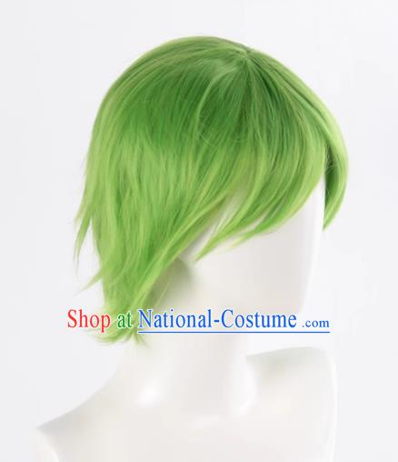 The Law Of Planting Grass Planting Wood Planting Helps All Purpose Mixed Grass Green Reversed Short Hair Cosplay Wig